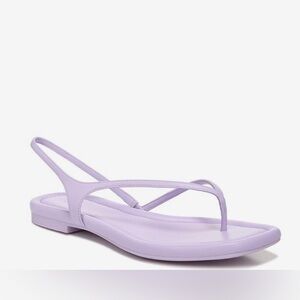 Nib Vince Deana Violetta Leather Slingback Thong Strappy Sandals